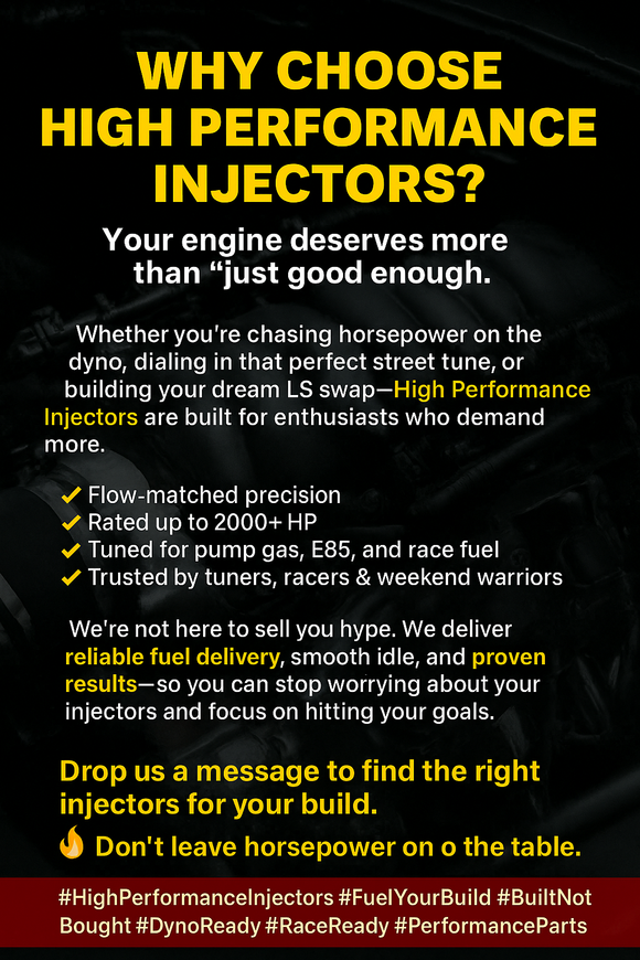 Why Choose High Performance Injectors?