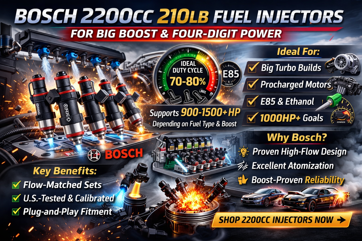 Bosch 2200cc 210lb Fuel Injectors: Who Actually Needs Them? – High ...