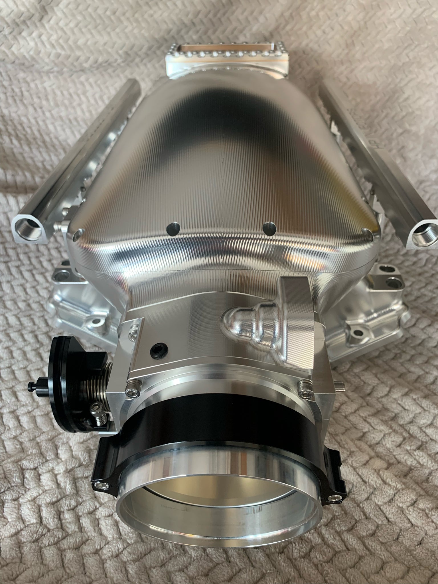 Extra Large Intake HPI Low Profile LS7 Billet Aluminum Intake Manifold – High Performance ...