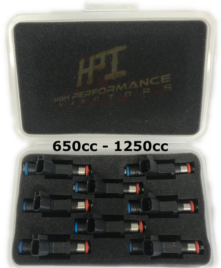 Fuel Injectors: Set of 8 LS1 / LS6 / LT1 / EV1 Style High Impedance HPI Injectors