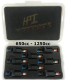 Fuel Injectors: Set of 8 LS1 / LS6 / LT1 / EV1 Style High Impedance HPI Injectors