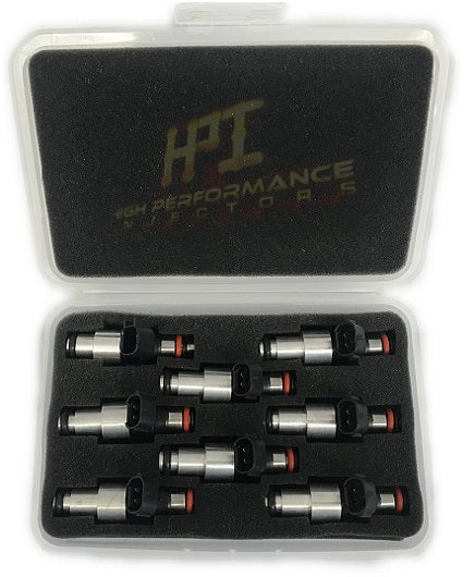 Fuel Injectors: Set of 8 LS2 High Impedance HPI Injectors